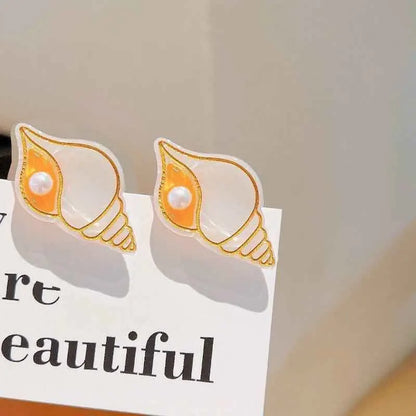 8/6/4Pcs Acetate Ocean Animal Hair Clips Summer Beach Non-Slip Hair Claws Crab Starfish Whale Hair Accessories for Women Girl