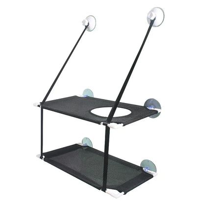 Cat Hammock Window Bed Kitten Sunny Seat Hanging Mount Beds Cat Sofa double-decker tunnels Suction Cup Wall Pet Hanging Winter