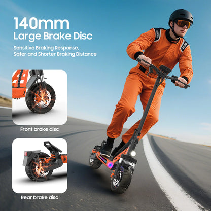 TOFUN TF3 Electric Scooter 1000W Motor 48V13Ah Battery Adult Sport Road Mountain E-Scooter 10Inch Tires Snow Foldable EScooter