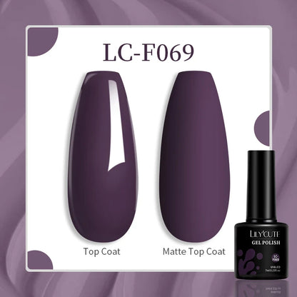 Gel Nail Polish - LILYCUTE UV Gel Varnish 7ML | Soak Off, Long Lasting Colors