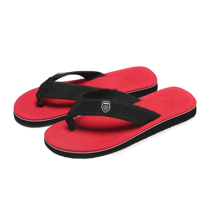 2025 Summer New Men's Flip Flops Indoor Outdoor Beach Sandals Thick Soft Sole Bathroom Slides Shoes Man Non-slip Home Slippers