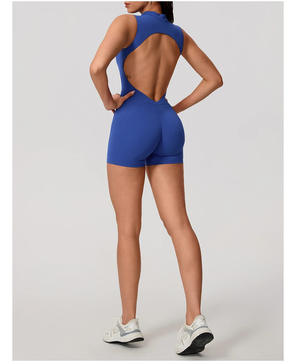 New Summer Women's Sleeveless Back Hollow Jumpsuit Female Sports Suit Fitness Yoga Clothing Peach Hipo Gym Overalls 1 Pcs