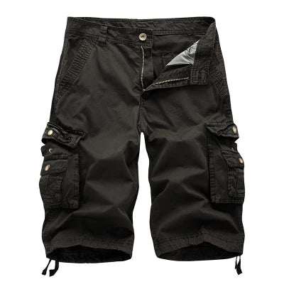 Choice Cargo Shorts Men 2025 Summer Army Military Tactical Homme Shorts Casual Solid Multi-Pocket Male Cargo Shorts Plus Size
