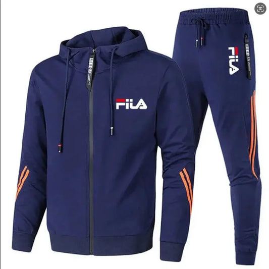 Men's 2026 Fashion Leisure Outdoor Zipper Jacket And Sports Pants Jogging Set Fitness Two-Piece Set for Spring And Autumn