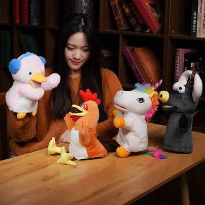 Plush Animal Puppets - Educational Hand Finger Puppets Kids Learning Toys