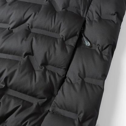 JNLN Men's Winter Down Jacket Duck Down Lightweight Padded Jackets Hiking Camping Climbing Trekking Graphene Lining Warm Coat