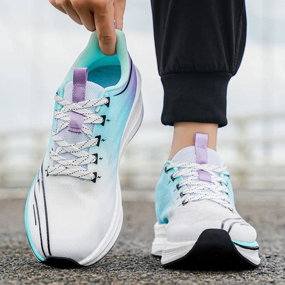 Marathon Men Sports Running Shoes Carbon Board Air Cushion Breathable Lightweight Women's Comfortable Athletic Nonskid Sneakers