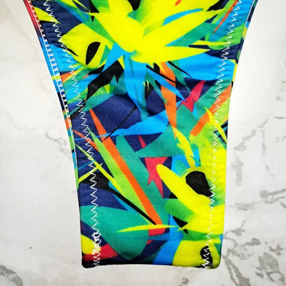 Sexy Flower Print Swimwear Women Briefs V Shape Bikini Bottom Brazilian Thong Swimsuit Classic Cut Bottoms Biquini Swim Short