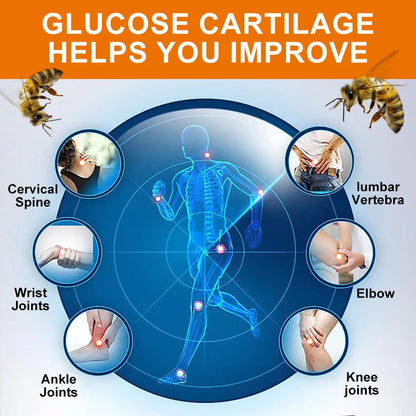 Glucosamine Chondroitin Capsules Vitamin C Nutrition Dietary Supplement Bone Knee Back Health Joints Mobility