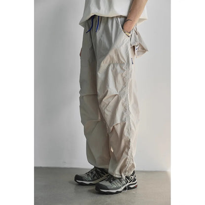 Lightweight Quick Dry Outdoor Work Trousers For Men Women Summer Casual Loose Straight Leg Long Pants Mountain Hiking Bottoms