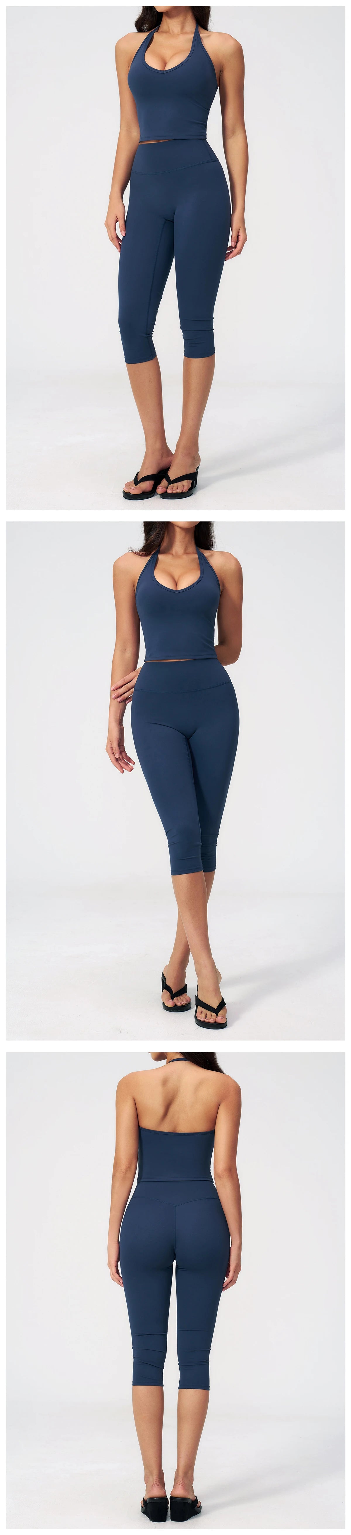 Women's Fitness Set Gym Tracksuit Breathable Sports Bra Flared Trousers Suit Workout Clothing Sportswear Female Athletic Wear