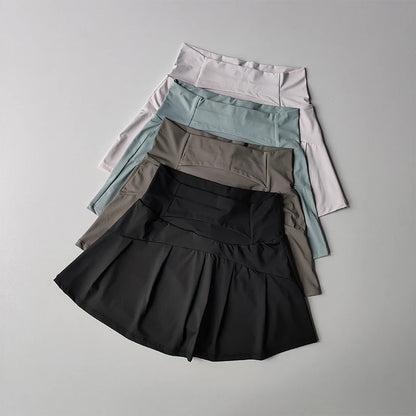 Women's High Waist Sports Short Skirt Quick Dry Fitness Yoga Running Tennis Golf Wear Summer Sport Skirts