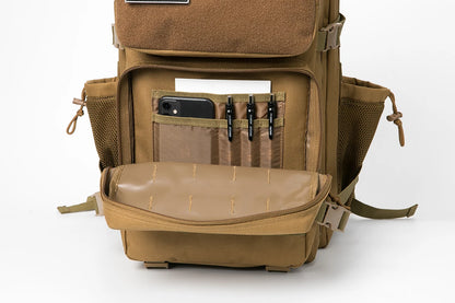 Tactical Backpack - 2545L Outdoor Rucksack with Dual Cup Holder for School Gym and Camping