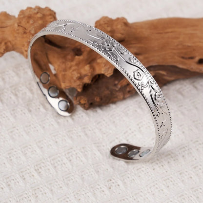 Viking Tree of Life Celtic Knot Zinc Alloy Magnetic Bracelet Ring Set Open Cuff Vintage Healing Jewelry for Men Women