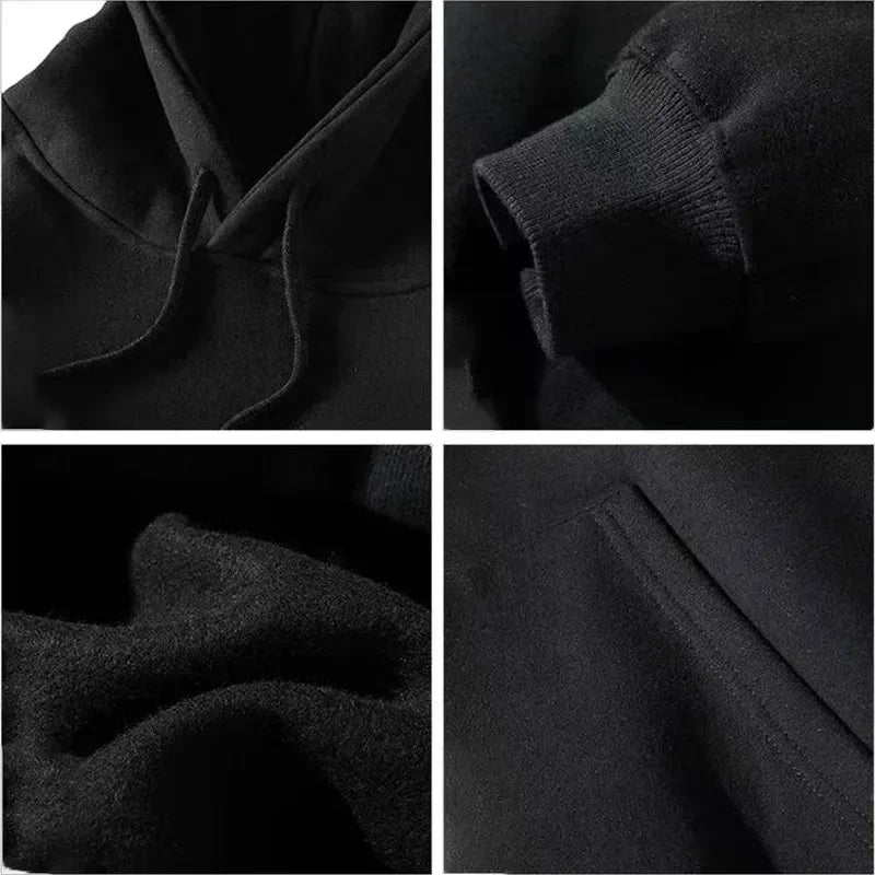 2026 new Hoodie with mottled distorted patterns multi-line text graphics with gradual color changes suitable for both men women