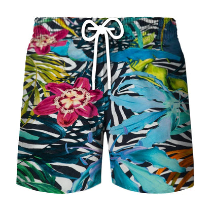 3D Printed Shorts - Men's Tree Leaf Camouflage Casual Breathable Sports Summer Pants