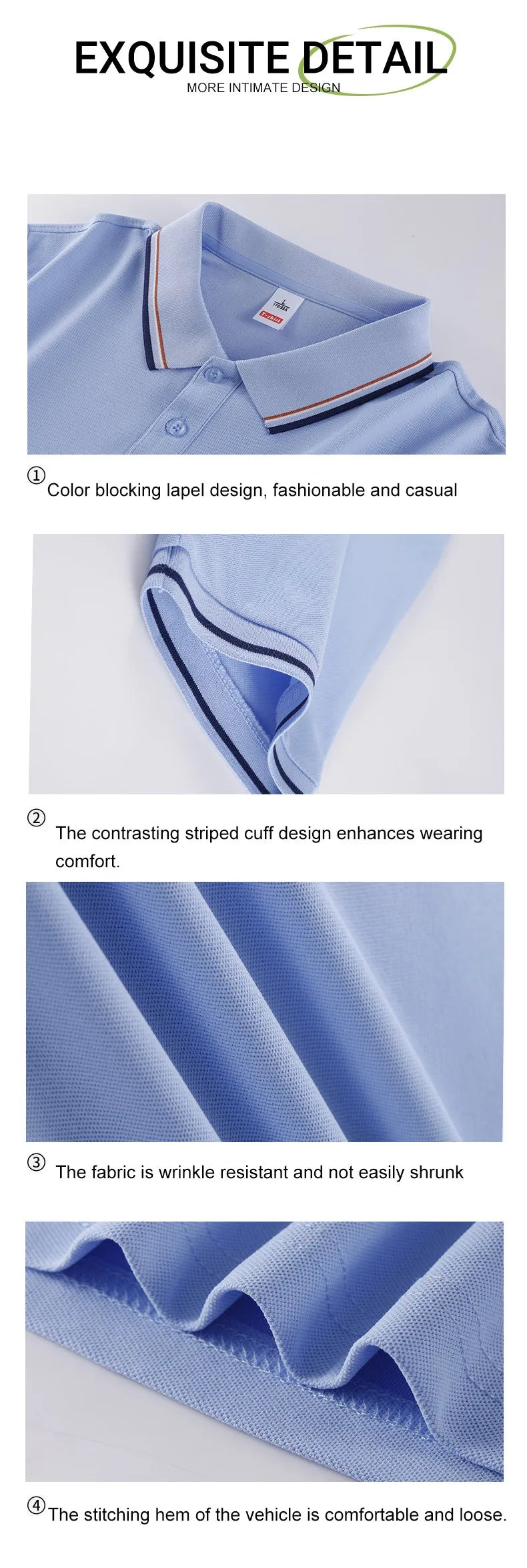 Women Stripe Polo Shirt - Summer Short Sleeve Polos | Soft Knit Top, Loose Fit