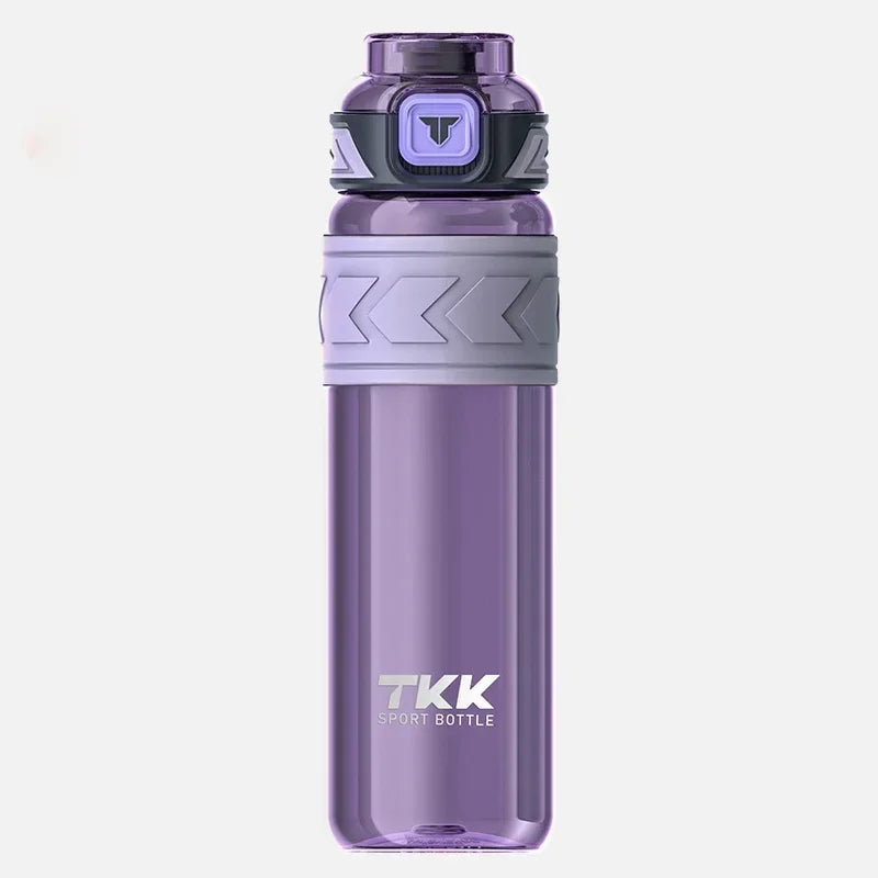 TKK 1000ml Water Bottle Sports Watter Bottle Tritan BPA Free Straw Portable Leak-proof Plastic Drinkware Outdoor Fitness Kettle