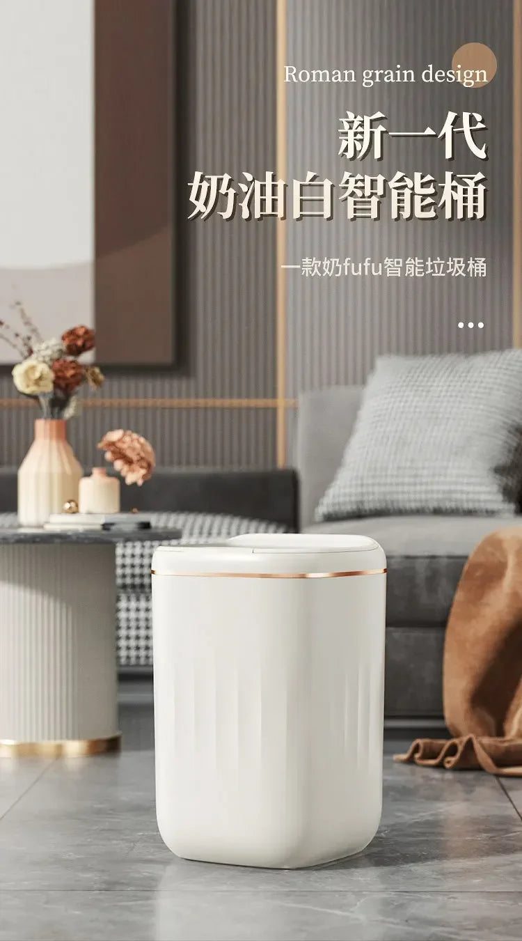 20L Smart Sensor Trash Can - Waterproof Large Capacity Kitchen  Bathroom Bin
