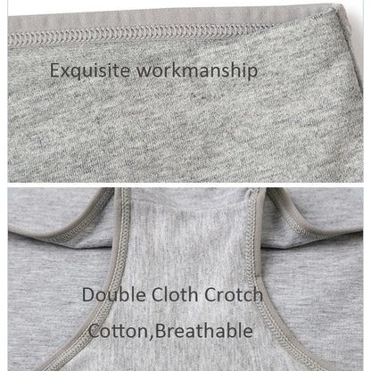 4Pcs/Lot High Waist Panties Women Underwear Cotton Shapers Body Slimming Plus Size Briefs Underpants Female Sexy Lingerie Shorts