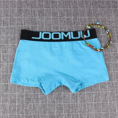 3PCS Popular Solid Women's Cotton Panties Boxer Underwear Ladies Breathable Letter Belt Briefs  Sports Female Knickers Boyshorts