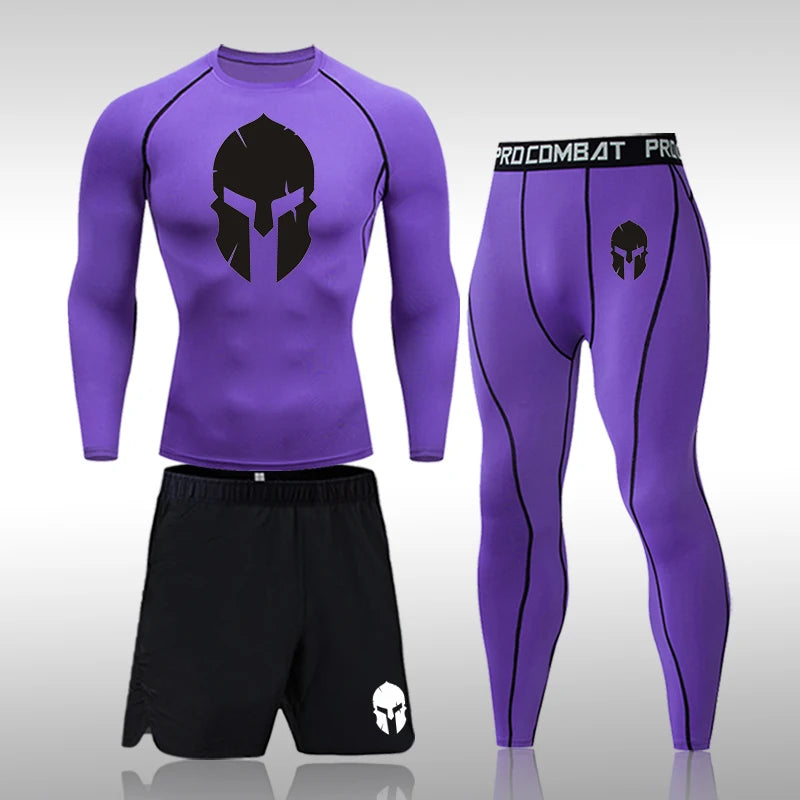 Men Sport Suits - Compression Workout Gear | Rashguard Shirts & MMA Fightwear