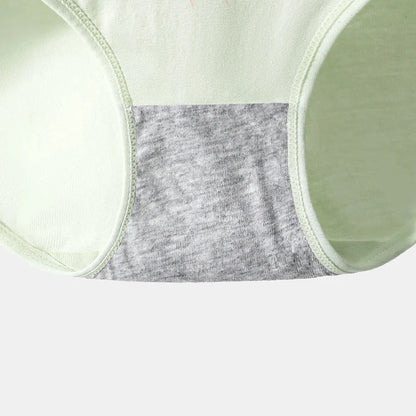 4Pcs Cotton Women Panties High Waist Body Shaper Underwear Print Ladies Briefs Plus Size Sexy Panty Breathable Female Lingerie