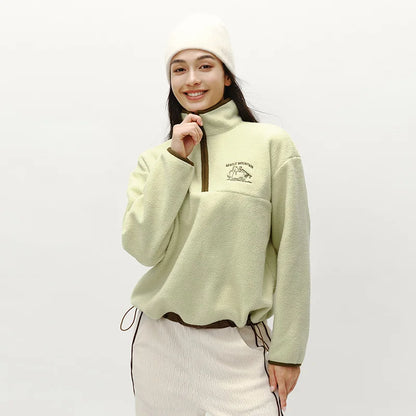 Semir Tops for Woman Fleece Warm Embroidered 2025 Winter Fall Clothes Sweatshirt Soft Fleece Warm Loose Fit Daily Wear 2025 New