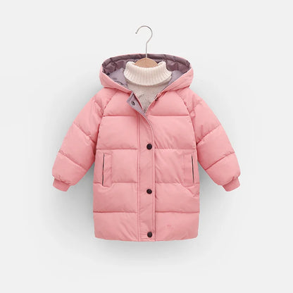 Kids Down Jacket – Thick Cotton Padded Parka | Warm Winter Coat For Boys Girls