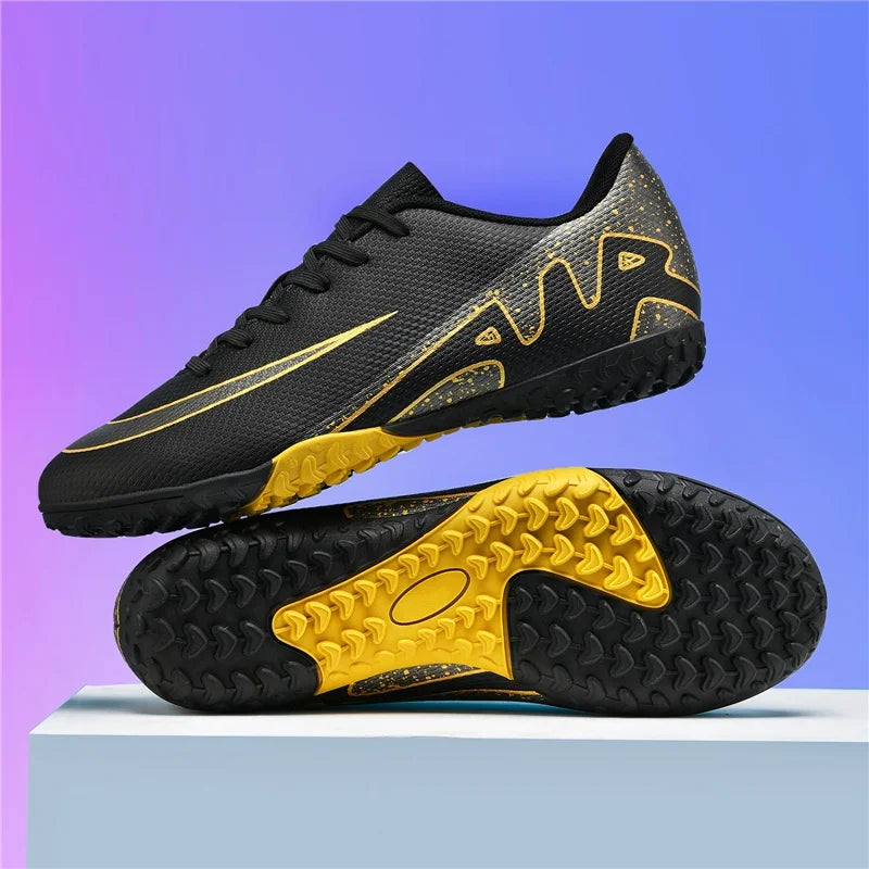 Men Soccer Shoes - Ultralight Football Boots With Long Spikes | Breathable Cleats