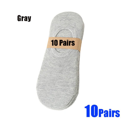 Invisible Boat Socks - Breathable No Show Socks For Men & Women, Soft Cotton Casual Plain