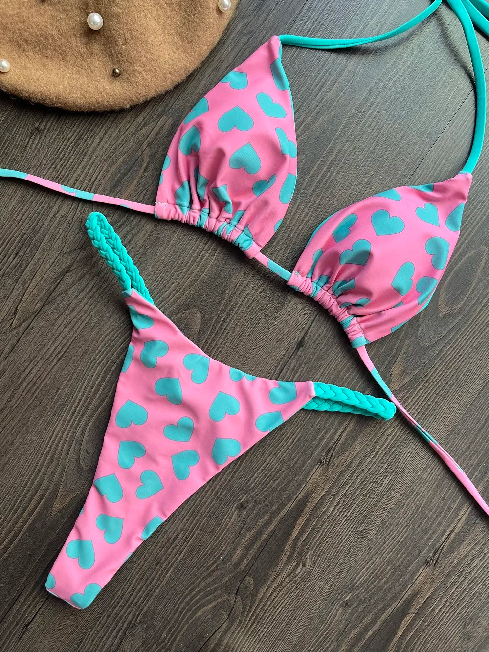 High Waist Bikini - Sexy Thong Two Piece Set Zebra Print Brazilian Swimwear Women