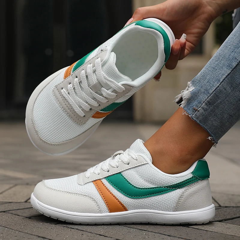 Women's Wide Toe Shoes Sneakers Barefoot Casual Wide Last Fashionable Canvas Black Flat Board Shoes Breathable Mesh Men's Shoes