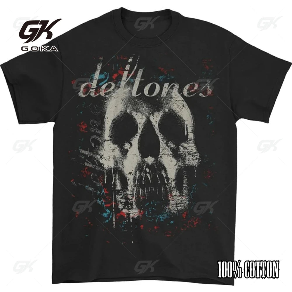 Deftones Cotton Singer Band T Shirt Men Women Hip Hop Rock Tee Fashion Short Sleeve T Shirt Summer Clothes T-shirts Tops