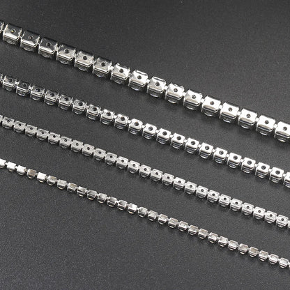 Luxury Crystal Tennis Bracelet Hip Hop Bracelet for Men Homme Trendy Punk Zirconia Couple  Chain on The Hand Streetwear Jewelry