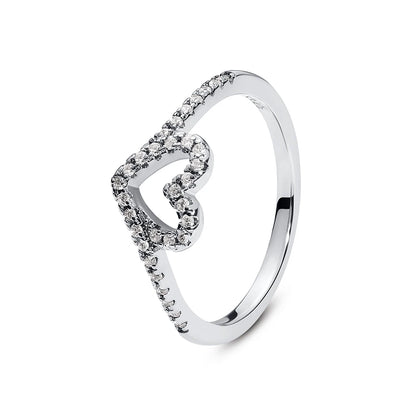 Sterling Silver Rings - 925 Silver Jewelry With Cubic Zirconia & Pave Setting