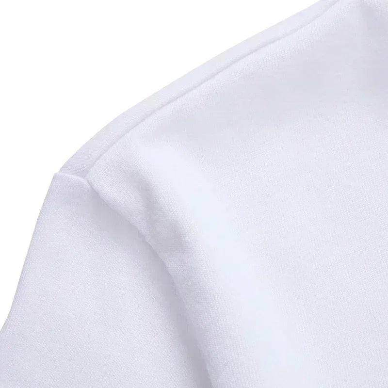 Men's Fashionable Casual T-shirt Versatile Round Neck Short Sleeved Comfortable and Breathable High Quality T-shirt for Daily