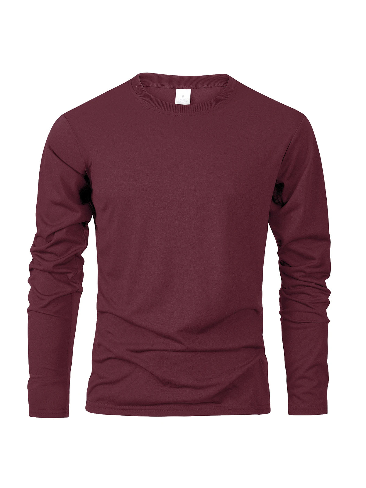 Spring Autumn Men‘s T-shirts Long Sleeve Casual Tops Solid Color High Quality Black T-Shirt Classic Men Clothing