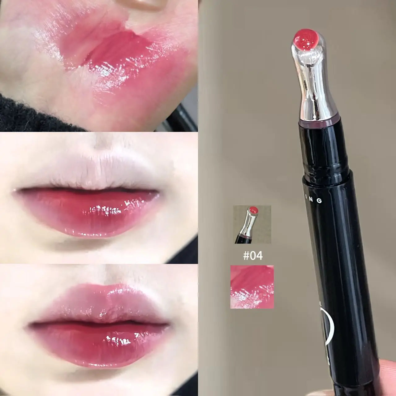 Herorange Hydrating Glossy Lip Gloss Long Lasting Brightening Create Plump Lips for Daily Date