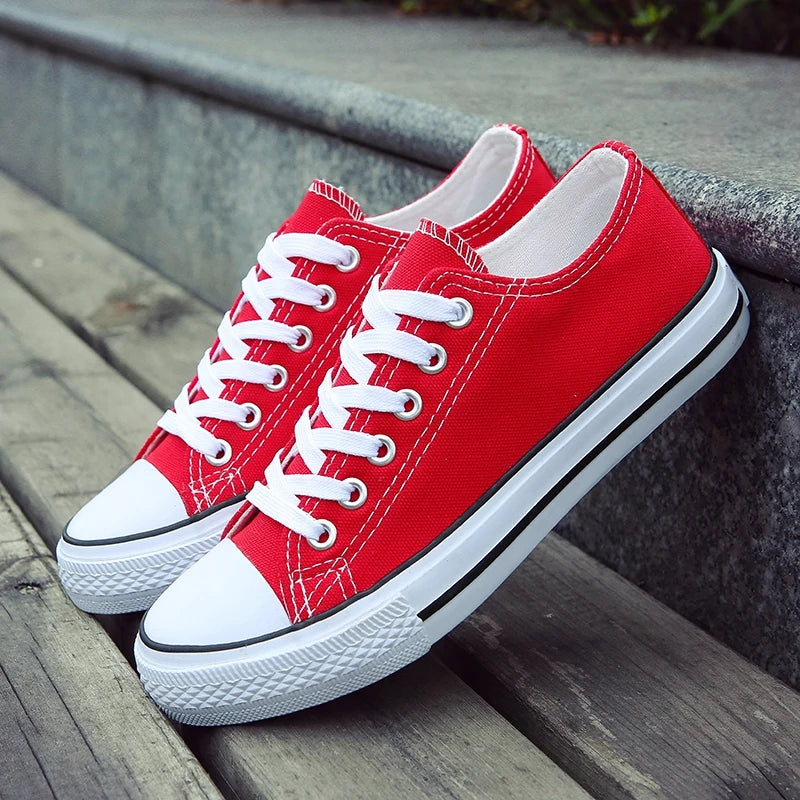 Men Canvas Shoes Student Board Shoes Fashion Fashion Shoes Soft Wear Wear Casual Sports Shoes Lace Design Fashion Low Cut Shoes