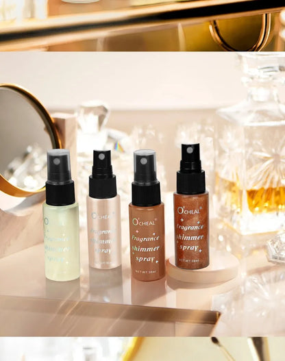 Flash Spray, Lasting Flash, Waterproof, Sweat Proof, Stain Proof, Suitable for Face, Body, Neck, Bright Makeup, Shiny Cosmetics