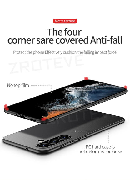 S24 Case Zroteve Slim Hard PC Matte Cover For Samsung Galaxy S24 Ultra S25 Edge S22 S26 Plus S20 S21 S23 FE S24+ Phone Cases