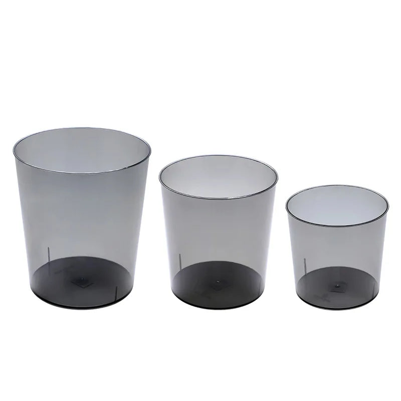 Transparent Trash Can - Nordic Style Garbage Bin for Home  Office