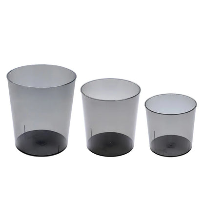 Transparent Trash Can - Nordic Style Garbage Bin for Home  Office