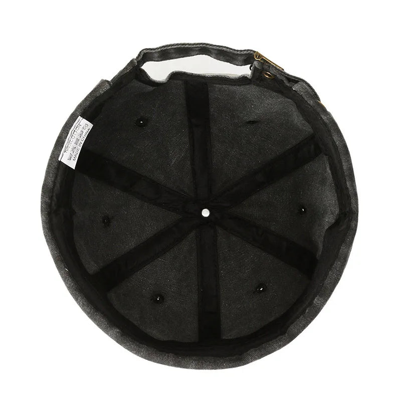 Denim Docker Cap – Brimless Sailor Beanie, Adjustable