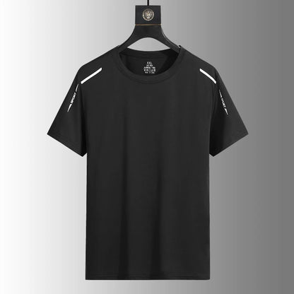 Men's Running T-Shirt – Reflective Quick-Dry Ice-Silk Sports Tee