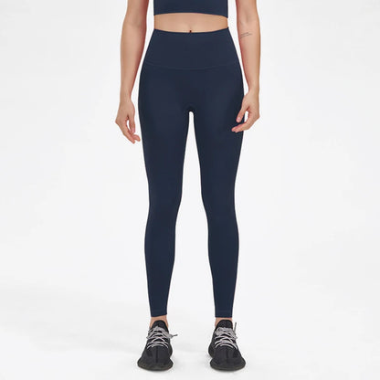 SOISOU Nylon Yoga Pants Gym Leggings Women Girl Fitness Soft Tights High Waist Elastic Breathable No T Line Sports Pants