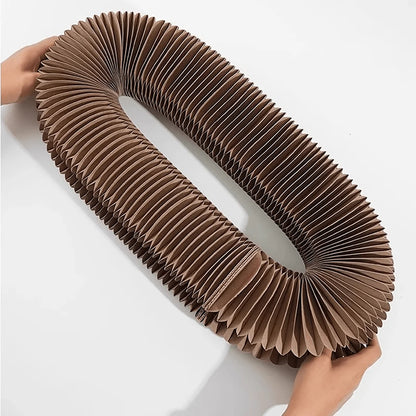 Foldable Corrugated Cat Scratching Board with Ball Track Toy Durable Scratch Pad Bed Free Surprise Gift USA Warehouse