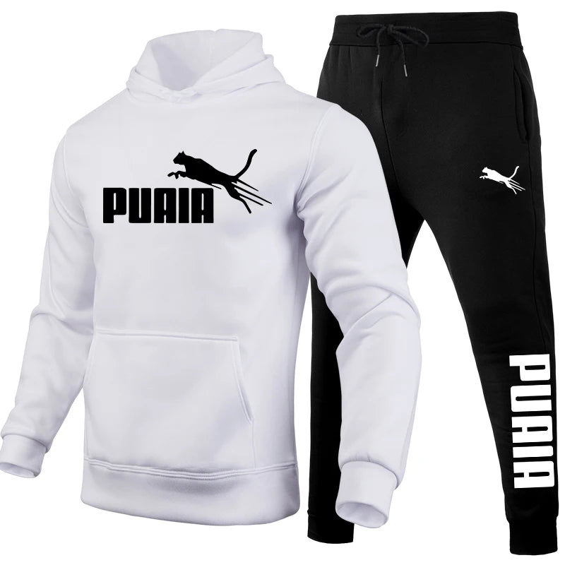 Men's Set/Hoodie/Pants Autumn Winter Daily Casual Sports Jogging Suit Home Outdoor Comfort Warm Hooded Sweatshirt and Sweatpants