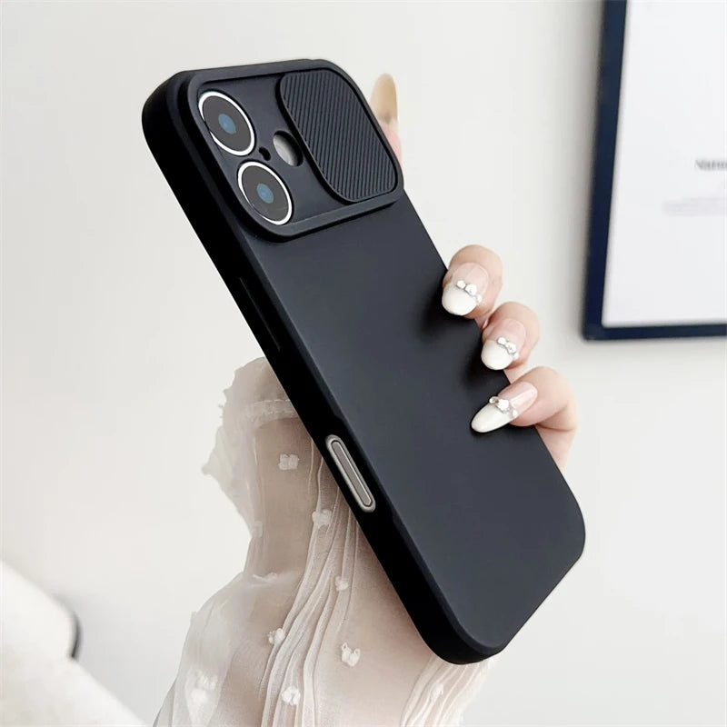 Soft Silicone Camera Lens Protection Case for iPhone 16 15 14 13 12 11 Pro Max - Shockproof Bumper Cover - ZOOMNSTORE